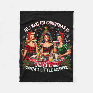 Couverture Polaire Tout ce que je veux pour Noël, c'est la fête de la