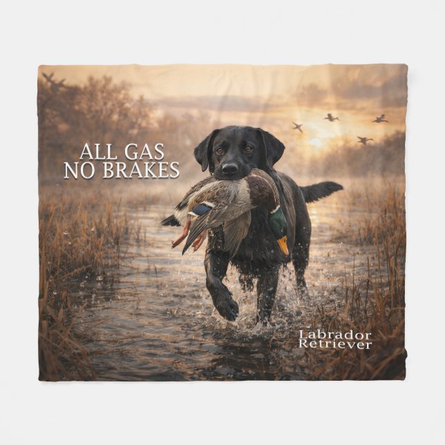 Couverture Polaire Tout Gaz Pas de Freins Black Lab (Devant (Horizontal))