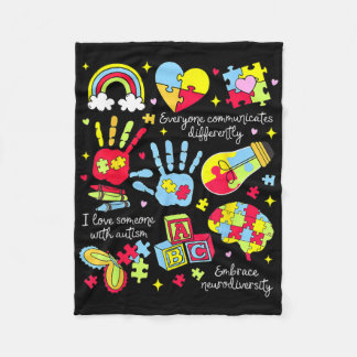 Couverture Polaire Tout le monde communique différemment Sensibilisat