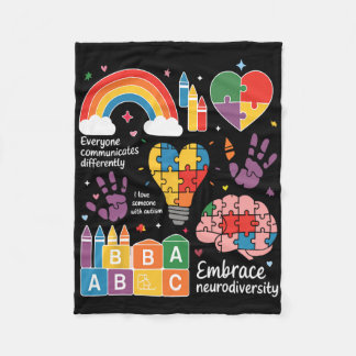 Couverture Polaire Tout le monde communique différemment Sensibilisat