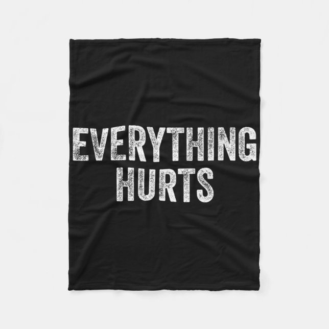 Couverture Polaire Tout Mal Gym Weightlifter Bodybuilder (Devant)