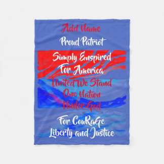 Couverture Polaire Tout Simplement Pour L'Amérique Une Nation Sous Di