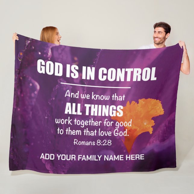 Couverture Polaire TOUTES LES CHOSES FONCTIONNENT ENSEMBLE Nom de fam (En situation)