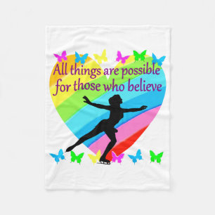 COUVERTURE POLAIRE TOUTES LES CHOSES SONT POSSIBLES À CE PATINEUR