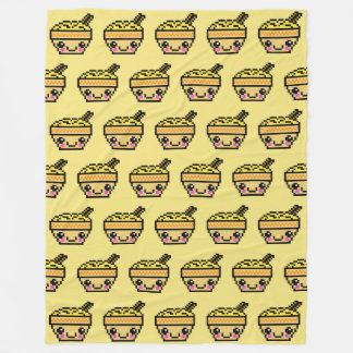 Couverture Polaire TP de huit bits de bol de nouille de Kawaii