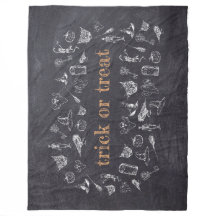 Tracer ou traiter Vintage Chalkboard Halloween