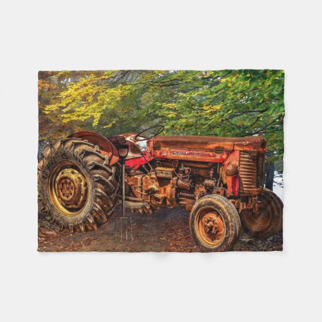 Couverture Polaire Traceur de la ferme rouge (Devant (Horizontal))