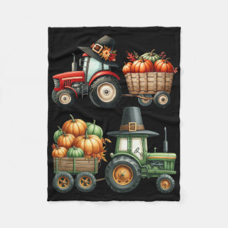 Couverture Polaire Tracteur de la ferme de Thanksgiving Tracteur d'au