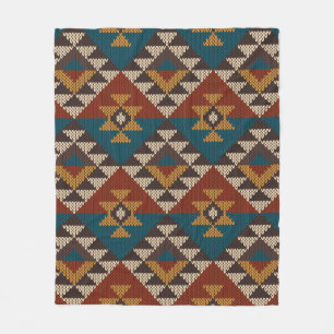 Couverture Polaire Traditional Tribal Aztec seamless pattern on the w