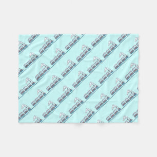 Couverture Polaire Train de jouets