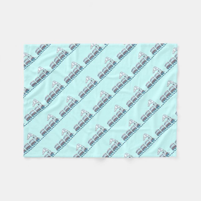 Couverture Polaire Train de jouets (Devant (Horizontal))