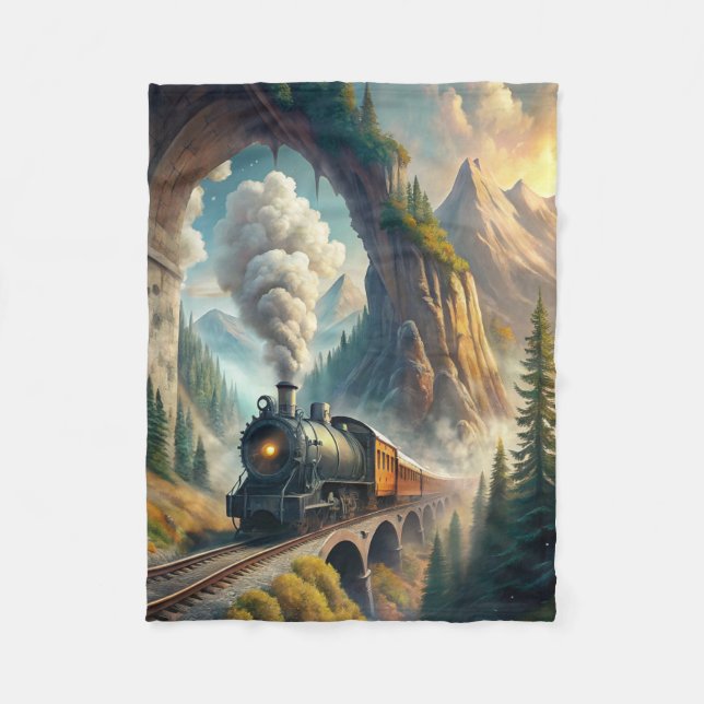 Couverture Polaire Train Fleece Blanket (Devant)