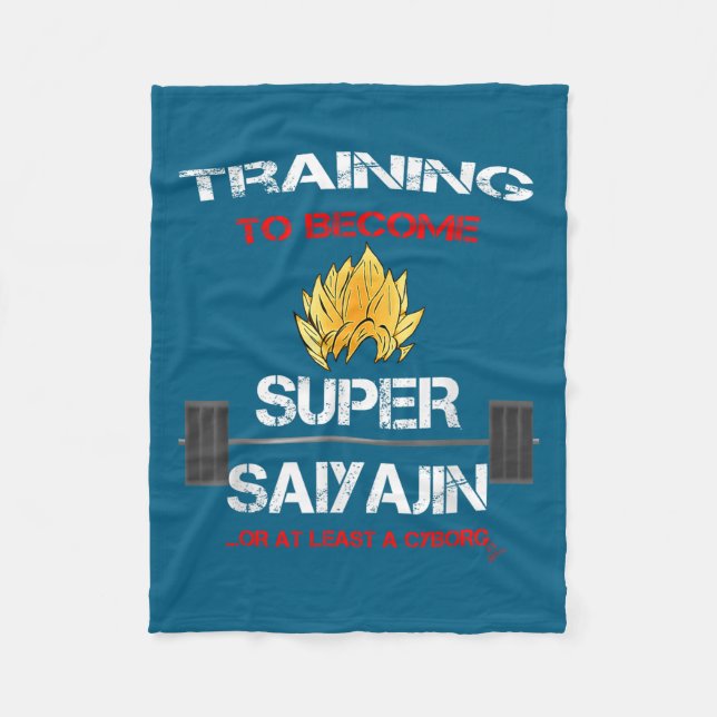Couverture Polaire Training To Become A Super Saiyajin - Fun Fitness  (Devant)