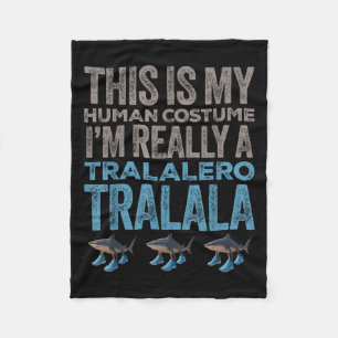 Couverture Polaire Tralalero Tralala Costume humain drôle Halloween M