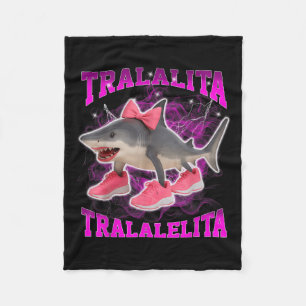Couverture Polaire Tralalita Tralalelita Funny Brainrot italien Hallo