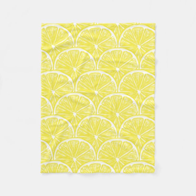 Couverture Polaire Tranches de citron (Devant)