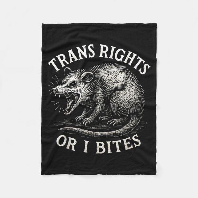 Couverture Polaire Trans Rights Or I Bites Funny Transgender Ssum Lgb (Devant)