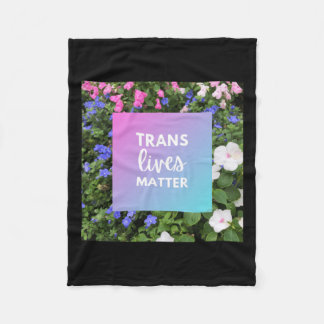 Couverture Polaire Trans vit la typographie florale