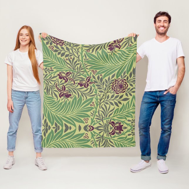 Couverture Polaire Transformez Votre Espace avec des Motifs Floraux S (En situation)