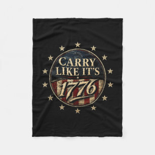 Couverture Polaire Transportez comme c'est 1776 patriotique vintage l