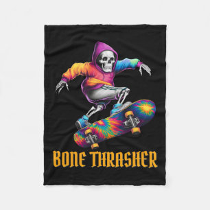 Couverture Polaire Trasher Skeleton Costume d'Halloween