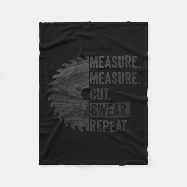 Couverture Polaire Travail du bois Papa Mesure Coupe Swear Handyman P (Devant)