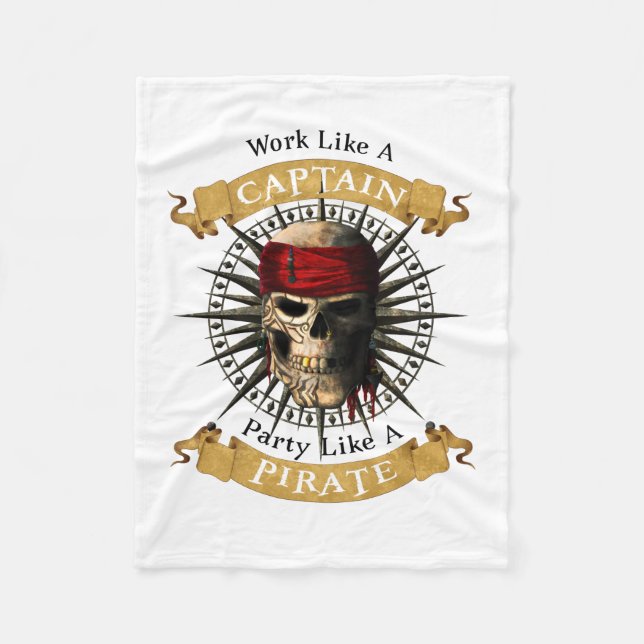 Couverture Polaire Travailler Comme Une Partie De Capitaine Comme Un  (Devant)