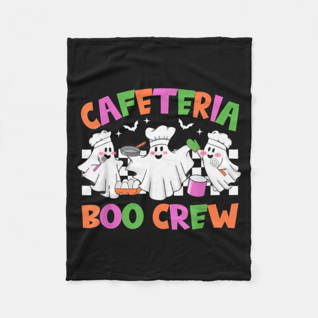 Couverture Polaire Travailleur de cafétéria Rétro Boo Crew (Devant)