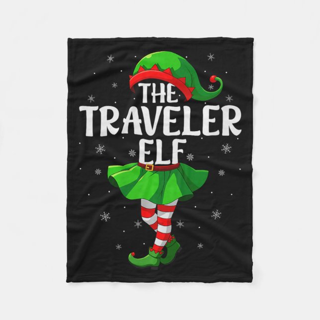 Couverture Polaire Traveler Elf Christmas Girls Women Elf Squad Xmas  (Devant)