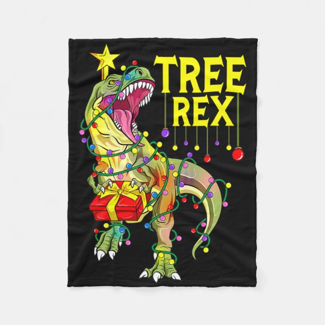 Couverture Polaire Tree Rex ! Paléontologue de Noël drôle  (Devant)
