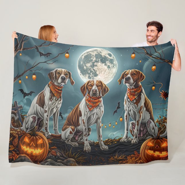 Couverture Polaire Treeing Walker Halloween Effrayant (En situation)