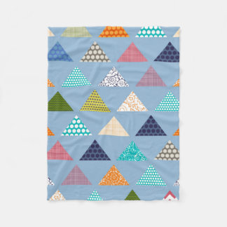 Couverture Polaire triangle bleu