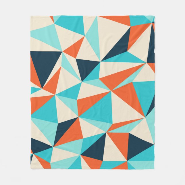 Couverture Polaire Triangle continu motif (Devant)