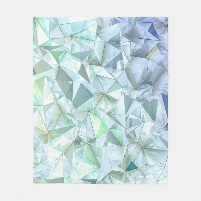 Couverture Polaire Triangle cristal 3D, rendu illustratif. (Devant)