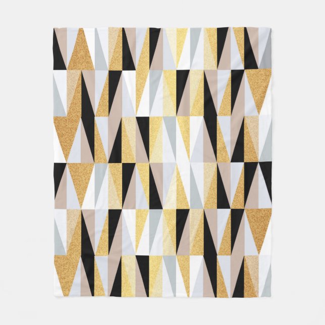 Couverture Polaire triangles de conception scandinave sans couture mo (Devant)