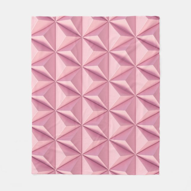 Couverture Polaire Triangles géométriques 3D : arrière - plan minimal (Devant)