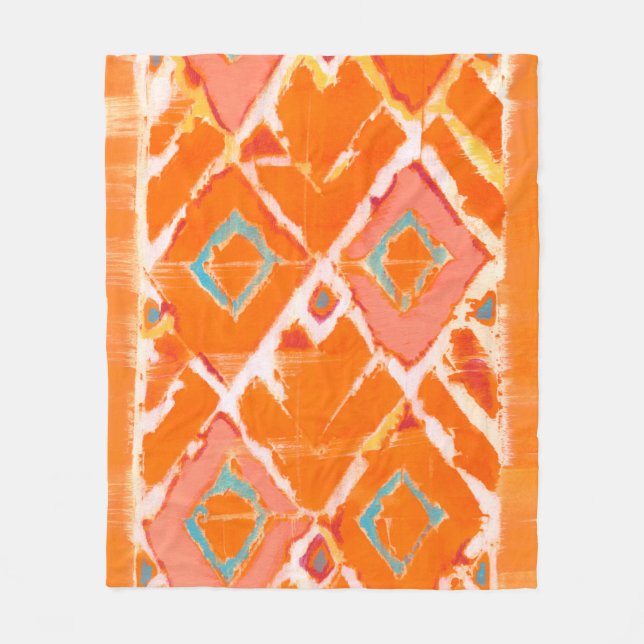 Couverture Polaire Tribal Orange II (Devant)
