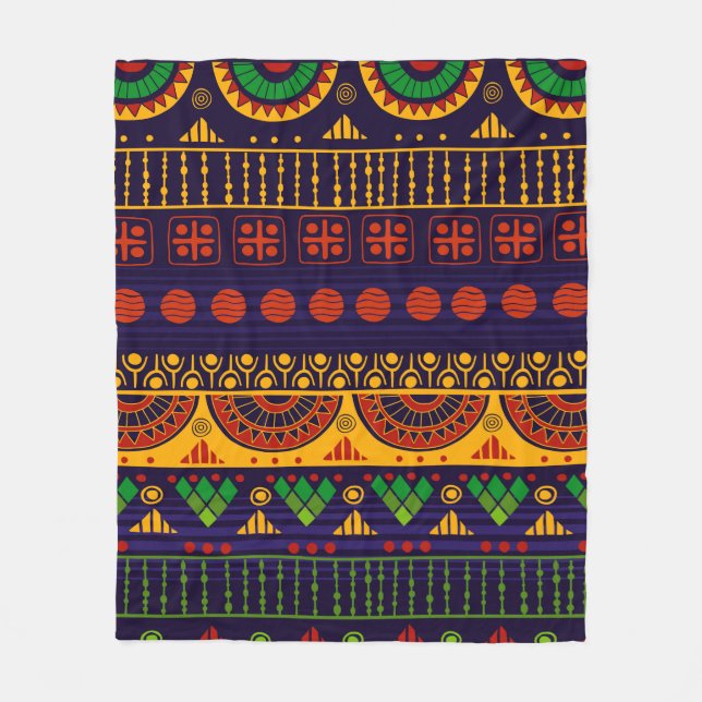 Couverture Polaire Tribal seamless pattern.  (Devant)
