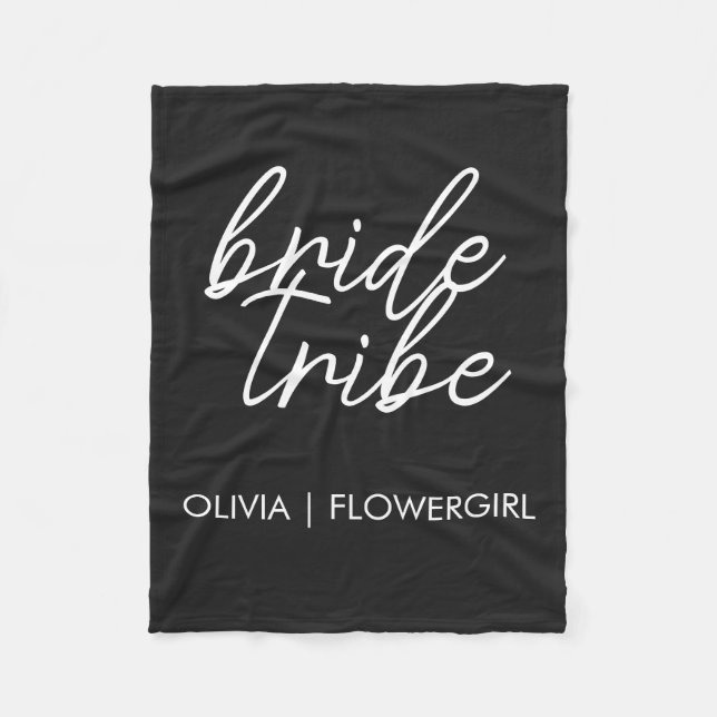 Couverture Polaire Tribu de mariée | Fille des fleurs moderne (Devant)