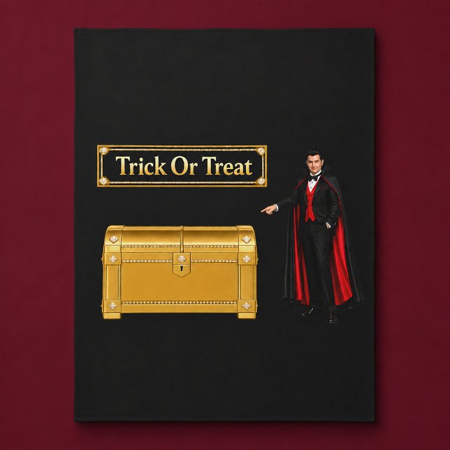 Couverture Polaire Trick Or Treat Vampire Halloween (Créateur téléchargé)