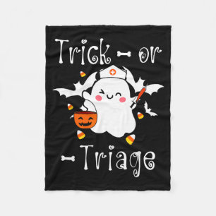 Couverture Polaire Trick Or Triage Infirmière de triage Fantôme Hallo
