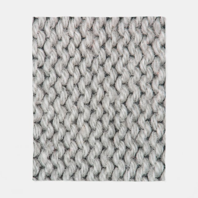 Couverture Polaire Tricot blanc texture laine fermer photo backgrou (Devant)