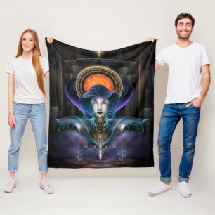 Couverture Polaire Trilia - Déesse De La Lune Orange