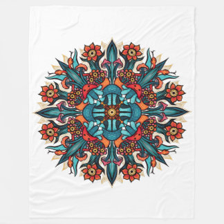 Couverture Polaire Trippy Psychedelic Super champignon Mandala Eyes