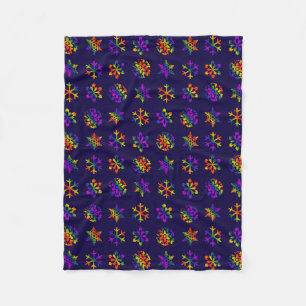 Couverture Polaire Trippy Snowflakes