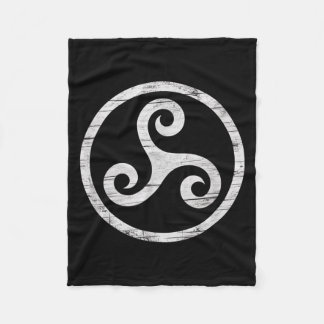 Couverture Polaire Triskelion celtique Art vintage de la Saint-Patric