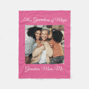 Couverture Polaire Trois générations d'amour grand-mère, maman, moi P