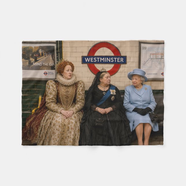 Couverture Polaire Trois reines dans le métro de Londres (Devant (Horizontal))