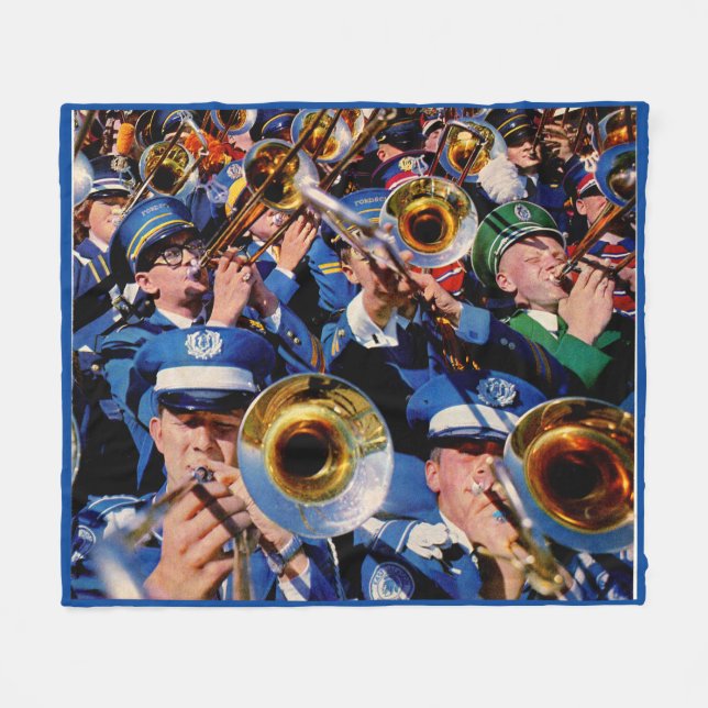 Couverture Polaire trombone mob AKA bande geeks allé sauvage (Devant (Horizontal))