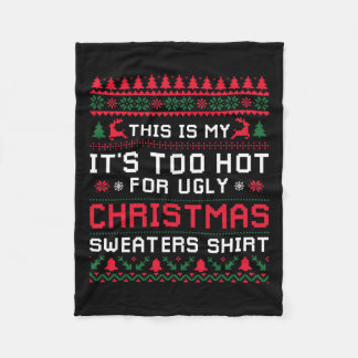 Couverture Polaire Trop Chaud Gros Chandail De Noël Drôle Hommes De N